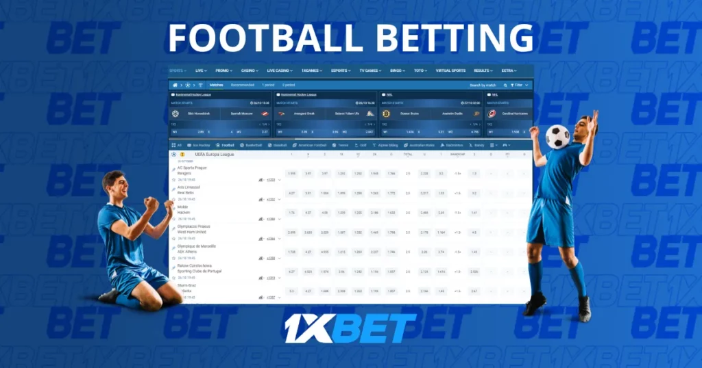 在 1xBet Malaysia 投注足球