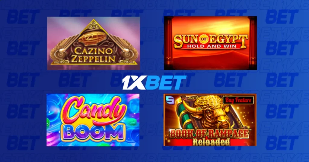 1xBet Malaysia 多种顶级老虎机选择